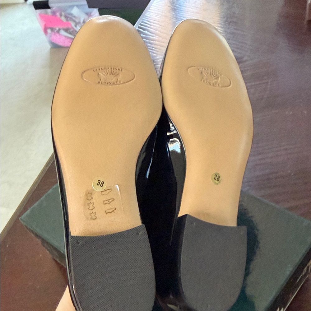 Galo Black Patent Loafers - Picture 8 of 9